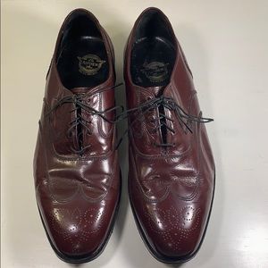 Florsheim Burgundy Lace up Wing Tip Shoe
